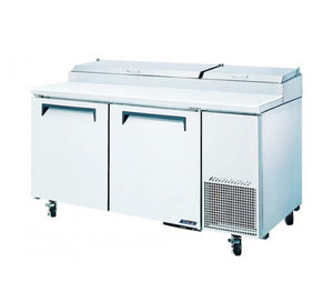 Turbo Air CTPR-67SD Pizza Prep Table 2 Doors Air Over Pans